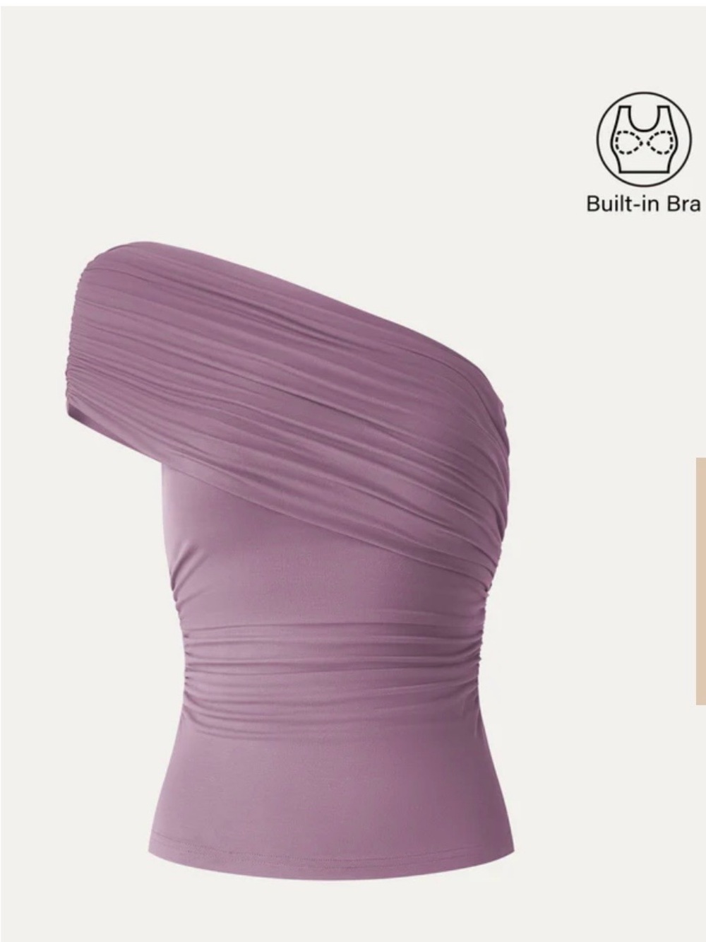 Ogl one shoulder tube to with bra NWT - Picture 2 of 6